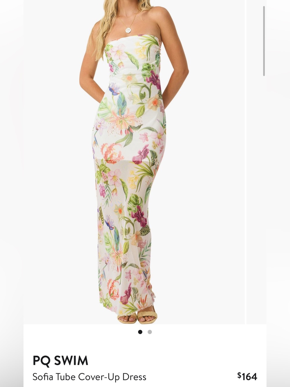 PQ Sofia Tube Coverup Dress XS/S